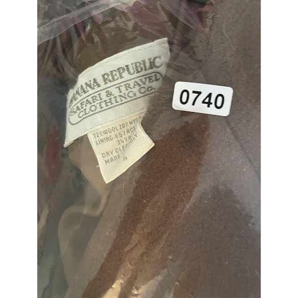 Vintage Banana Republic Blazer Womens 4 Wool Safari Travel‎ Italy 90s Jacket - Picture 7 of 9